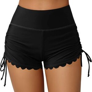 ATTRACO Women Swim Shorts High Waisted Swimsuit Shorts Swim Bottom Board Shorts